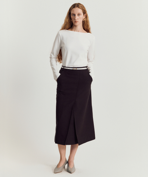 MAYVERU（メイバーユー）の「Joyren H wool skirt _ Charcoal（スカート・レディース・その他・SMALL/MEDIUM）」の2枚目の写真