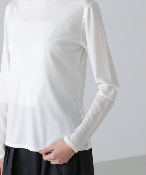 ADORE(アドーア)の「◆ハイツイストスムーストップス(Tシャツ/カットソー・レディース・ホワイト/ブラック・38)」の6枚目の写真