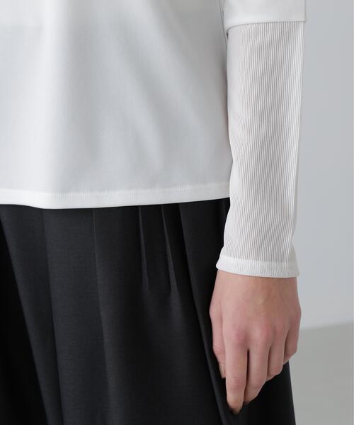 ADORE(アドーア)の「◆ハイツイストスムーストップス(Tシャツ/カットソー・レディース・ホワイト/ブラック・38)」の5枚目の写真