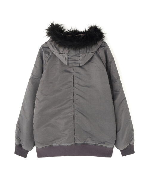 DANKE SCHON（ダンケシェーン）の「【WEB&DEPOT限定】DankeSchon/ダンケシェーン/NYLON N-2B（ミリタリージャケット・レディース・ブラック/オリーブ系・M/XL/L）」の18枚目の写真