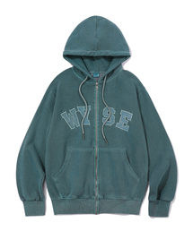 WYSE（ワイズ）の「ピグメントカレッジロゴフードジップアップ（グリーン）（パーカー）」