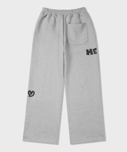 MIM the wardrobe(ミームザワードローブ)の「ワンハートスウェットパンツ_グレー(スウェットパンツ・レディース・その他・SMALL/MEDIUM/LARGE)」の2枚目の写真