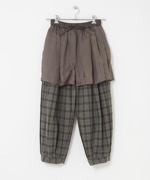 かぐれ（kagure）/ウールコットンチェックパンツ ウールコットンチェックパンツ（その他パンツ）｜かぐれ（カグレ）の