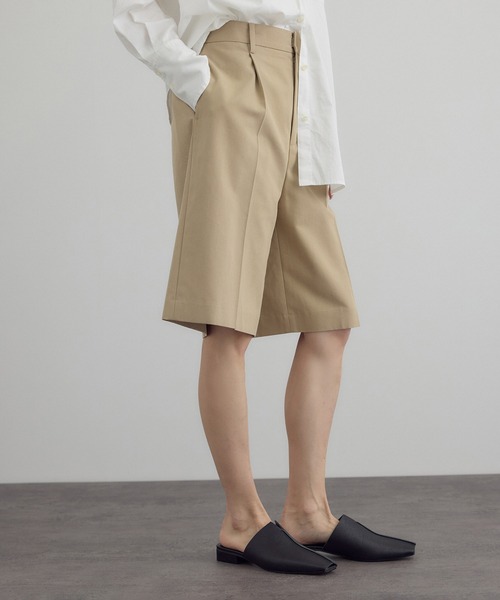 SALON adam et rope'(サロン アダム エ ロペ)の「【WEB限定】エフォートレスハーフパンツ(その他パンツ・レディース・チャコールグレー/ベージュ・S/M)」の22枚目の写真