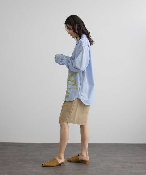 SALON adam et rope'(サロン アダム エ ロペ)の「【WEB限定】エフォートレスハーフパンツ(その他パンツ・レディース・チャコールグレー/ベージュ・S/M)」の8枚目の写真