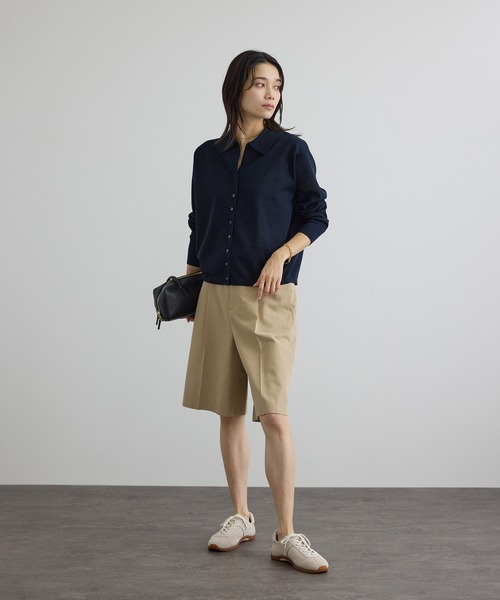SALON adam et rope'(サロン アダム エ ロペ)の「【WEB限定】エフォートレスハーフパンツ(その他パンツ・レディース・チャコールグレー/ベージュ・S/M)」の9枚目の写真