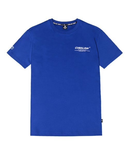 CORALIAN(コラリアン)の「ランオフボックスレタリング半袖Tシャツブルー(Tシャツ/カットソー・メンズ・その他・2XL/XS/S/M/L/XL)」の2枚目の写真