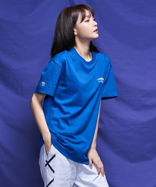 CORALIAN(コラリアン)の「ランオフボックスレタリング半袖Tシャツブルー(Tシャツ/カットソー・メンズ・その他・2XL/XS/S/M/L/XL)」の3枚目の写真