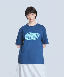 TP7 プリント半袖Tシャツ - ブルー