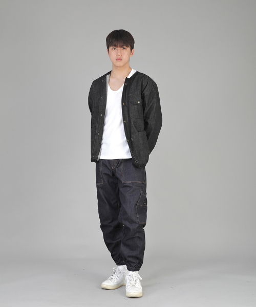 SAINTCREW(セントクルー)の「ツーレイヤーワイドカーゴジョガーパンツ W2-308J ネイチャーインディゴ(デニムパンツ・メンズ・その他・MEDIUM/LARGE/X-LARGE)」の8枚目の写真