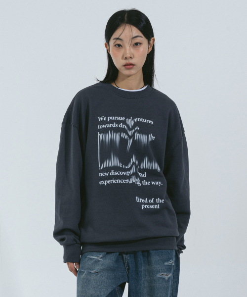 KENDA(ケンダ)の「OF THE x MTM (CHARCOAL)(スウェット・レディース・ダークグレー・SMALL/MEDIUM/LARGE/X-LARGE)」の1枚目の写真