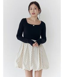 CALNAMUR（カルナムール）の「ドッキングバルーンミニワンピース（ワンピース）」