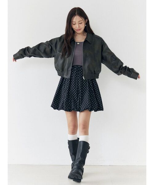 CALNAMUR（カルナムール）の「ドッキングバルーンミニワンピース（ワンピース・レディース・チャコールグレー/ブラック・SMALL/MEDIUM）」の22枚目の写真