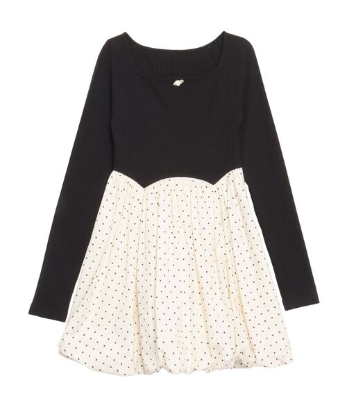 CALNAMUR（カルナムール）の「ドッキングバルーンミニワンピース（ワンピース・レディース・チャコールグレー/ブラック・SMALL/MEDIUM）」の4枚目の写真