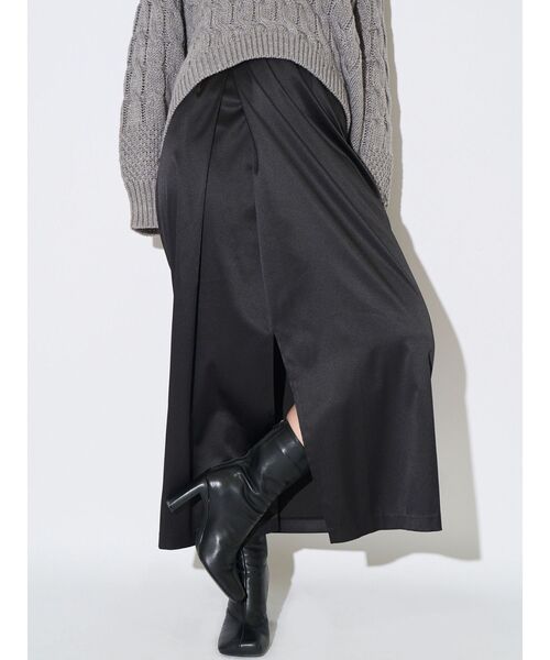 ELENDEEK（エレンディーク）の「クロスタックペンシルスカート（スカート・レディース・ブラック/ブラウン・01/02）」の4枚目の写真