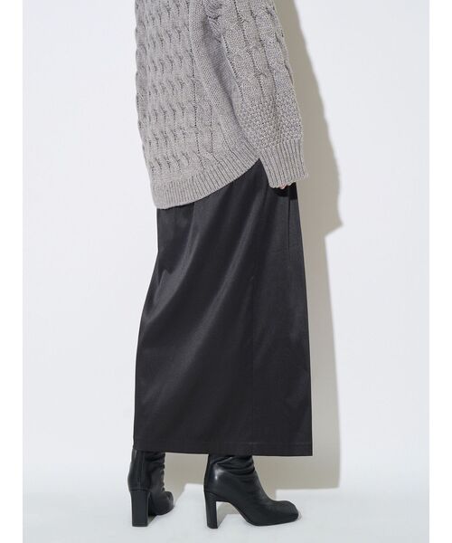 ELENDEEK（エレンディーク）の「クロスタックペンシルスカート（スカート・レディース・ブラック/ブラウン・01/02）」の6枚目の写真