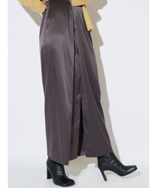 ELENDEEK（エレンディーク）の「クロスタックペンシルスカート（スカート・レディース・ブラック/ブラウン・01/02）」の11枚目の写真