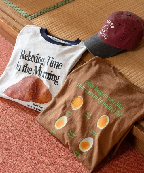 niko and...（ニコアンド）の「【にっぽんのASAGOHAN】アソートロンT【UNISEX】（Tシャツ/カットソー・レディース・オフホワイト/ライトグレー/ブラウン・MEDIUM/LARGE）」の15枚目の写真