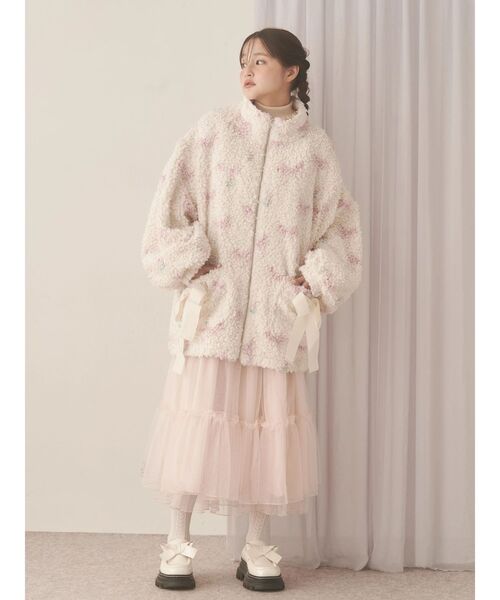 merry jenny（メリージェニー）の「Fluffy Tulip Boa Blouson（ブルゾン・レディース・ピンク/ブルー・FREE）」の6枚目の写真