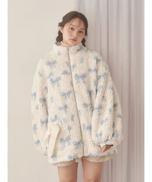 merry jenny（メリージェニー）の「Fluffy Tulip Boa Blouson（ブルゾン・レディース・ピンク/ブルー・FREE）」の7枚目の写真