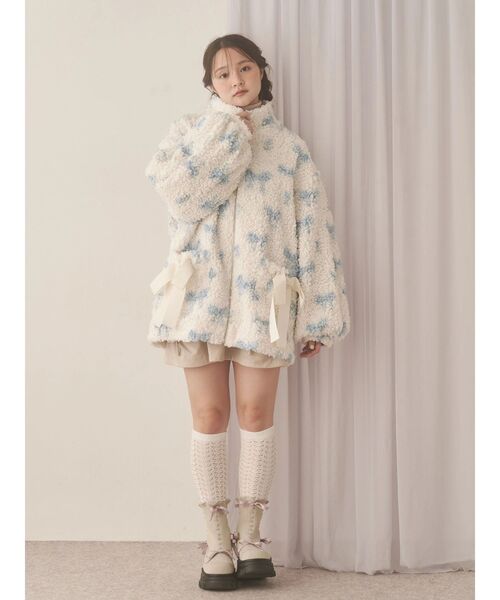 merry jenny（メリージェニー）の「Fluffy Tulip Boa Blouson（ブルゾン・レディース・ピンク/ブルー・FREE）」の8枚目の写真
