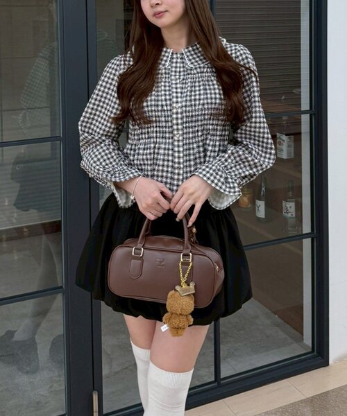 continuer de NICE CLAUP（コンティニューデナイスクラップ）の「シャーリングペプラムブラウス（シャツ/ブラウス・レディース・ブラック/アイボリー/ネイビー/その他3/その他2/その他1/その他4・FREE）」の20枚目の写真