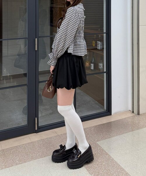 continuer de NICE CLAUP（コンティニューデナイスクラップ）の「シャーリングペプラムブラウス（シャツ/ブラウス・レディース・ブラック/アイボリー/ネイビー/その他3/その他2/その他1/その他4・FREE）」の22枚目の写真