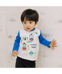 Thomas（トーマス）の「THOMAS トーマス 長袖Tシャツ 天竺 集合/ 天竺 袖配色（Tシャツ/カットソー）」
