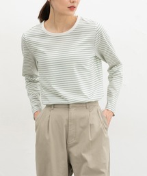 CGS.＞オーガニック コットン ロングスリーブ ボーダー Tシャツ（T