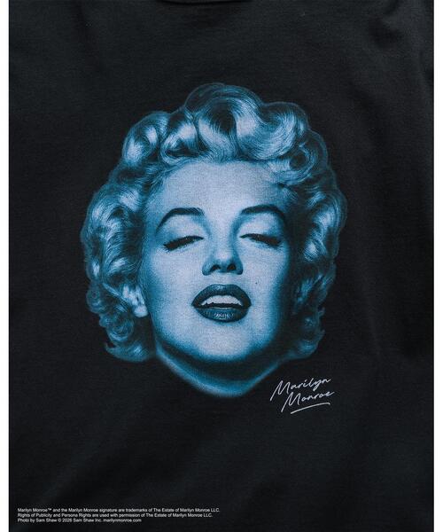 Schott(ショット)の「Schott/ショット/MARILYN MONROE MONOCHROME T-SHIRT/マリリンモンロー モノクローム Tシャツ(Tシャツ/カットソー・メンズ・ブラック/ホワイト・2XL/L/M/XL)」の7枚目の写真