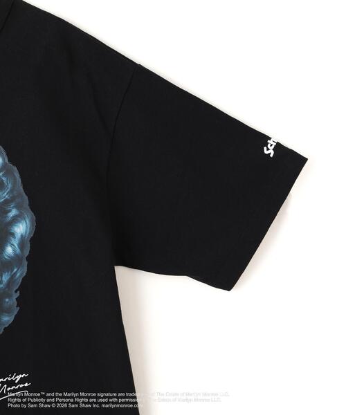 Schott(ショット)の「Schott/ショット/MARILYN MONROE MONOCHROME T-SHIRT/マリリンモンロー モノクローム Tシャツ(Tシャツ/カットソー・メンズ・ブラック/ホワイト・2XL/L/M/XL)」の10枚目の写真