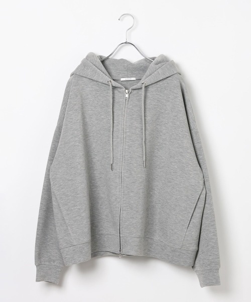 BAYFLOW（ベイフロー）の「[シワになりにくい]Ｗジップダンボールパーカー（パーカー・レディース・グレー/ブラック/ブラウン・FREE）」の4枚目の写真