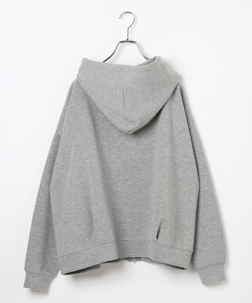 BAYFLOW（ベイフロー）の「[シワになりにくい]Ｗジップダンボールパーカー（パーカー・レディース・グレー/ブラック/ブラウン・FREE）」の6枚目の写真