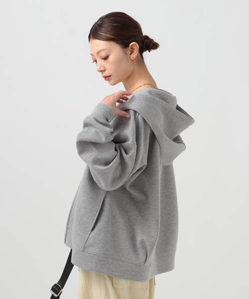 BAYFLOW（ベイフロー）の「[シワになりにくい]Ｗジップダンボールパーカー（パーカー・レディース・グレー/ブラック/ブラウン・FREE）」の20枚目の写真