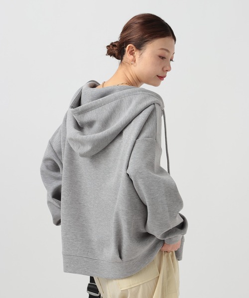 BAYFLOW（ベイフロー）の「[シワになりにくい]Ｗジップダンボールパーカー（パーカー・レディース・グレー/ブラック/ブラウン・FREE）」の21枚目の写真