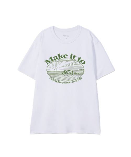 MAKEITTO（メイキット）の「[FRESH MILK] CREW NECK TEE_WHITE（Tシャツ/カットソー・メンズ・その他・MEDIUM/LARGE/X-LARGE/XX-LARGE）」の2枚目の写真