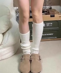 mebole（メボレ）の「シンプルニットレッグウォーマー（レッグウォーマー）」