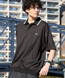 CONVERSE JACK PURCELL/コンバース ジャックパーセル バックメッシュ ロゴプリント ラインデザイン ポロシャツ