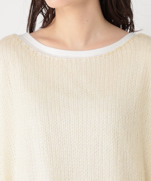 studio CLIP（スタディオクリップ）の「5ゲージダブルフロントモヘアタッチプルオーバー＋カットソーSET（ニット/セーター・レディース・スモーク/アイボリー/ピンク・FREE）」の22枚目の写真