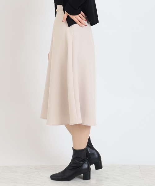 TRUDEA(トルディア)の「ダブルクロスビット付きフレアスカート(スカート・レディース・モカ/ベージュ/ネイビー/ラベンダー・SMALL/MEDIUM/LARGE)」の22枚目の写真