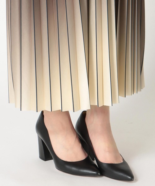 Jines（ジネス）の「ニットプリーツスカート（スカート・レディース・ブラウン/ブラック・38）」の7枚目の写真