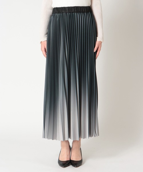 Jines（ジネス）の「ニットプリーツスカート（スカート・レディース・ブラウン/ブラック・38）」の9枚目の写真