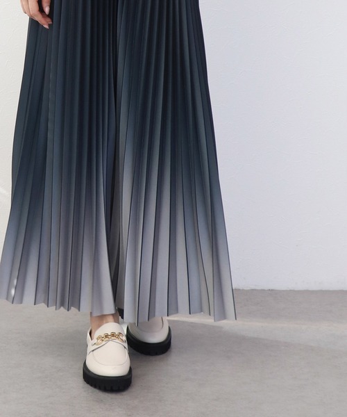 Jines（ジネス）の「ニットプリーツスカート（スカート・レディース・ブラック/ブラウン・38）」の20枚目の写真