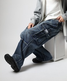 PRO CLUB （プロクラブ）の「PRO CLUB デニムカーゴパンツ セットアップ可（カーゴパンツ）」