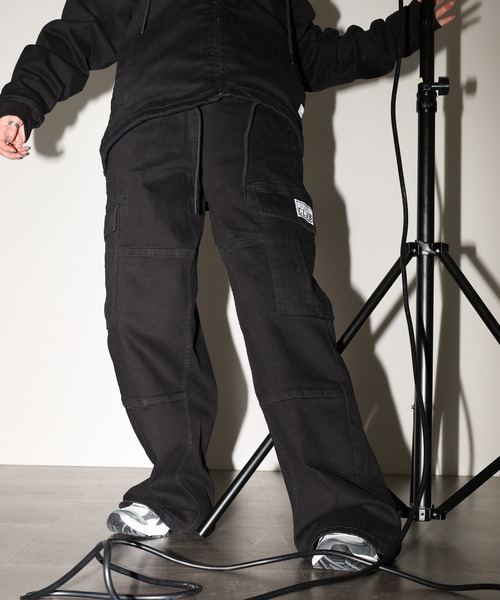 PRO CLUB (プロクラブ)の「PRO CLUB デニムカーゴパンツ セットアップ可(カーゴパンツ・メンズ・ワンウォッシュ/ブラック・36/34/32/38/40/42/30/28)」の22枚目の写真