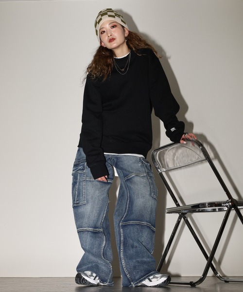 PRO CLUB (プロクラブ)の「PRO CLUB デニムカーゴパンツ セットアップ可(カーゴパンツ・メンズ・ワンウォッシュ/ブラック・36/34/32/38/40/42/30/28)」の17枚目の写真