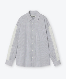 WESKEN（ウェスケン）の「[UNISEX] OVERSIZED STRIPED PANELED SHIRT (IVORY)（シャツ/ブラウス）」