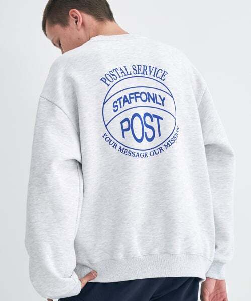 STAFF ONLY(スタッフオンリー)の「STAMP SWEATSHIRT (MELANGE WHITE)(スウェット・メンズ・その他・S/M/L)」の1枚目の写真