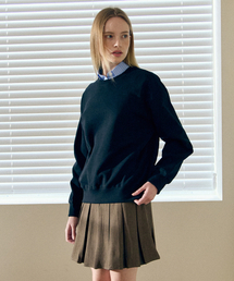 BASIC HOUSE（ベーシックハウス）の「レディース 特殊綿 スウェット 長袖Tシャツ ブラック LZTS0211（スウェット）」