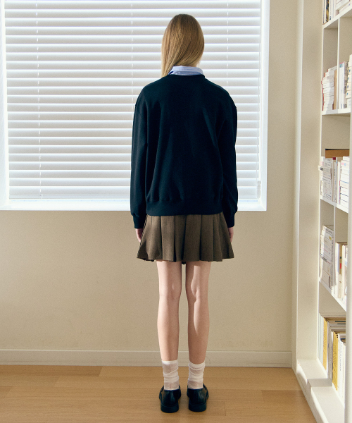 BASIC HOUSE（ベーシックハウス）の「女性特別綿セミオーバーフィットスウェットブラック（スウェット・レディース・ブラック・FREE）」の7枚目の写真